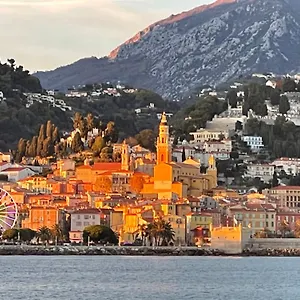 Menton Vue Imprenable Mer Et Jardin Bioves 52M2 Clim Appartamento